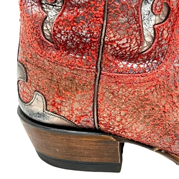 Lucchese Diva Amata Leather LIMITED EDITION Shimmer Studded Western Boots - Picture 11 of 16